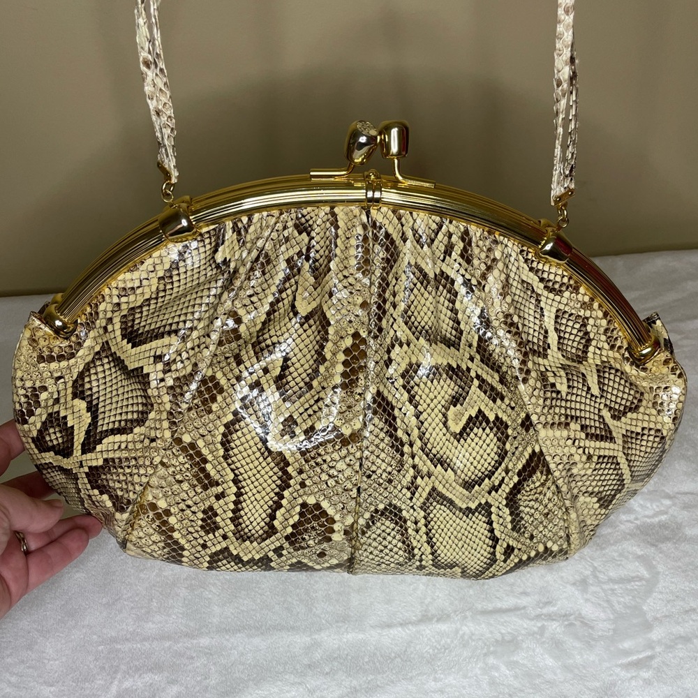 Vintage Judith Leiber Snakeskin Handbag